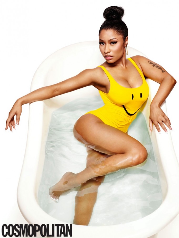 Nicki Minaj Rocks Swimsuits For Cosmopolitan Magazine Flavourmag