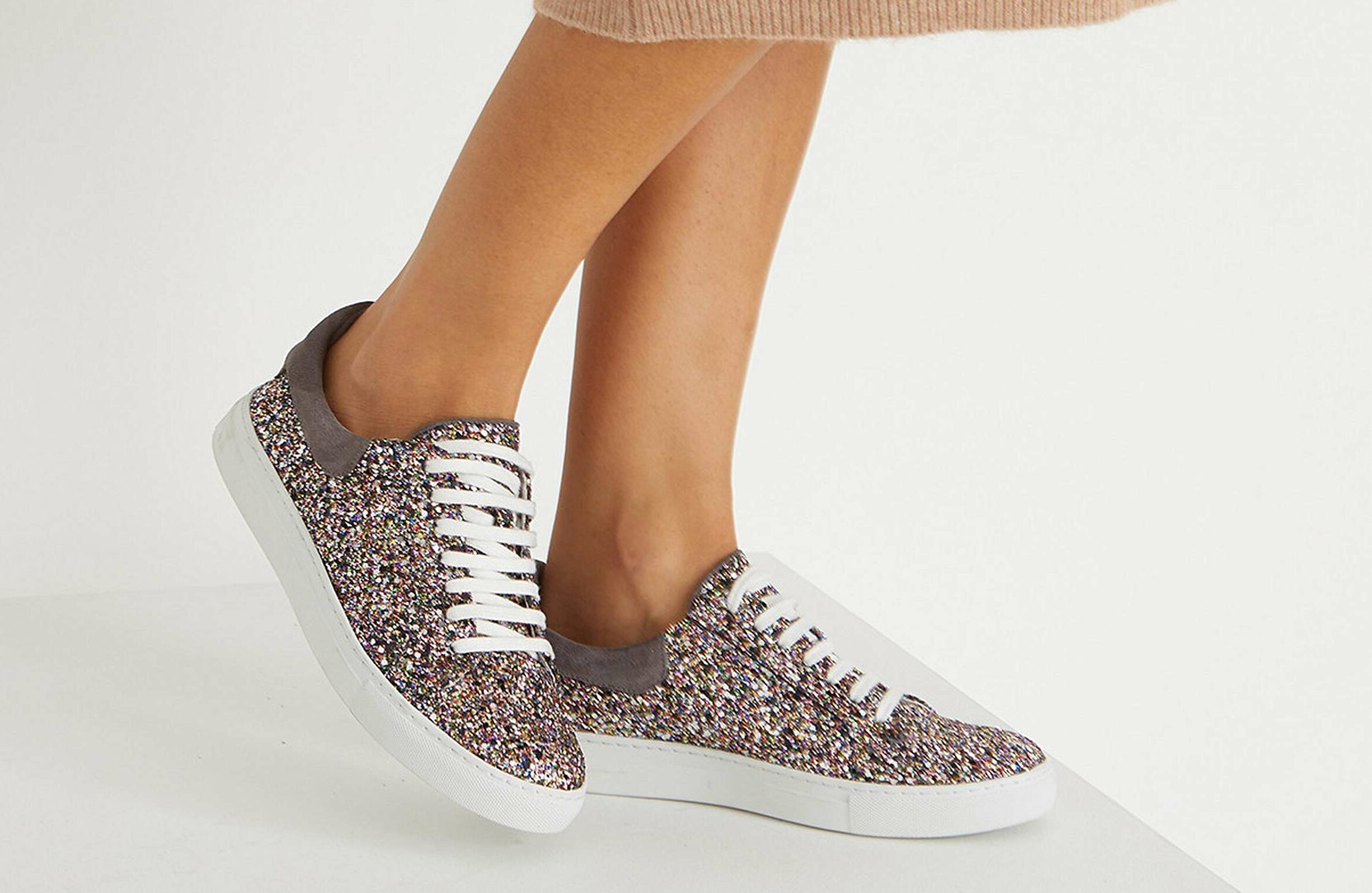 trainers with glitter